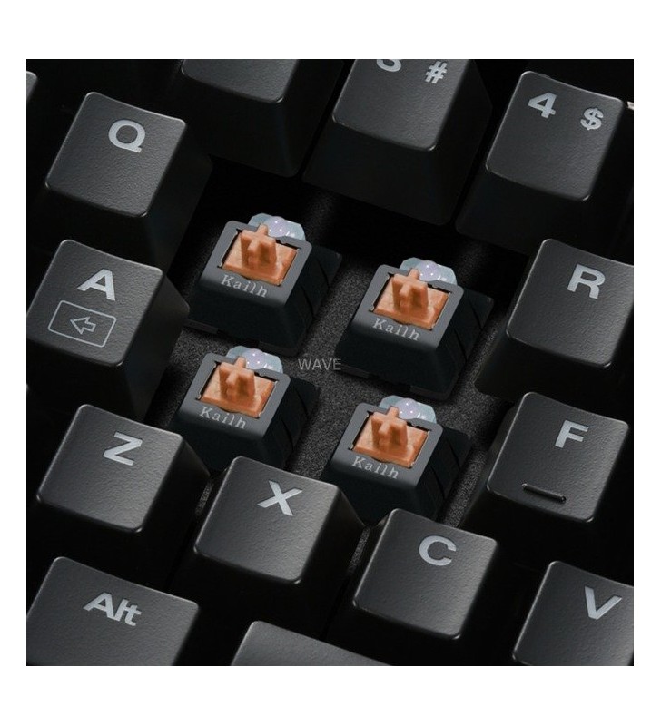 Tastatură pentru jocuri sharkoon  skiller mech sgk3 (negru, aspect sua, kailh brown, kailh brown, aspect sua)