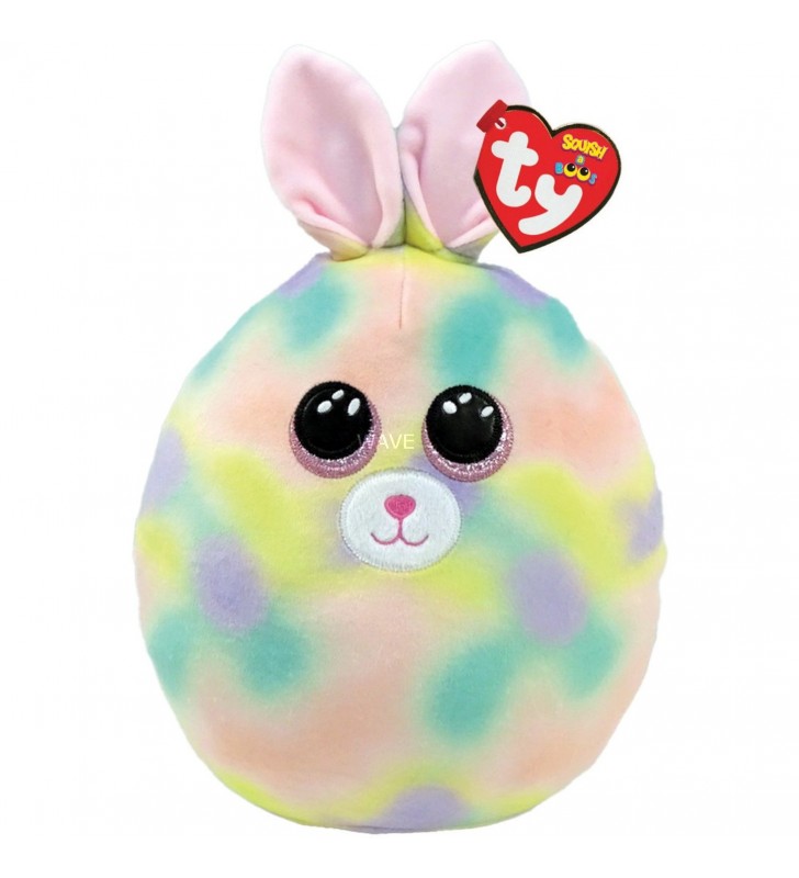 Ty  squish a boo - furry pastel rabbit, jucărie moale (multicolor, 20 cm)