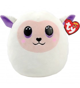 Ty  squish a boo - miel pufos, jucărie moale (alb/violet, 20 cm)