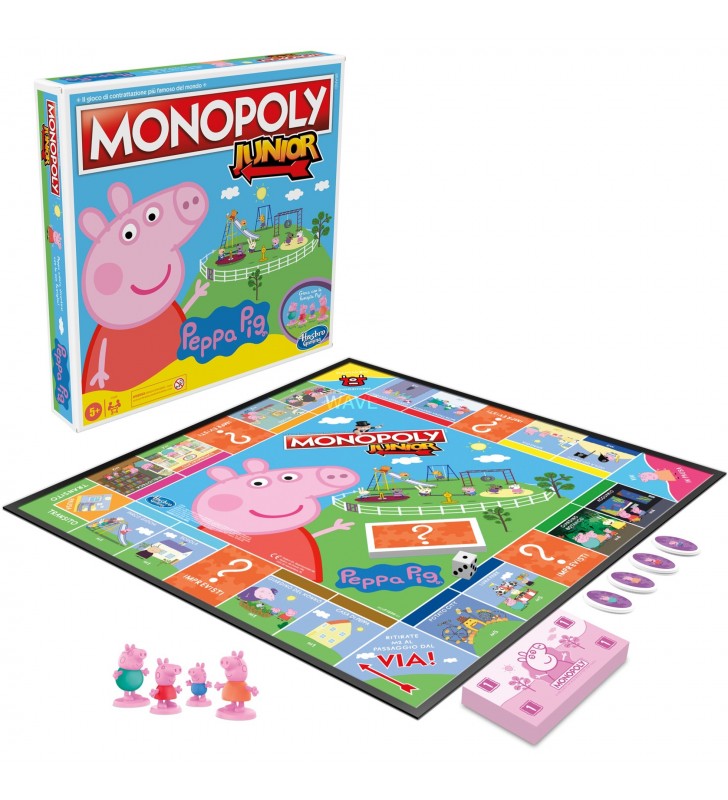 Hasbro  monopoly junior: joc de masă peppa pig