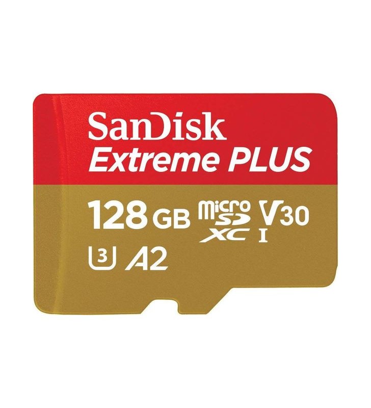 Extreme plus microsdxc 128gb+sd/adapter 200mb/s 90mb/s a2 c10 v3