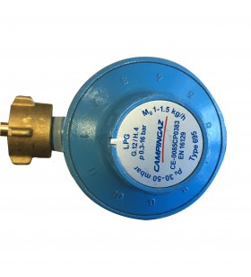 Regulator de presiune gaz campingaz  , 30mbar - 50mbar, reductor de presiune (albastru, reglabil)