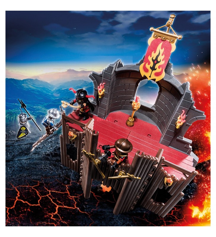 Playmobil  70539 burnham raiders fire ruin jucărie de construcție
