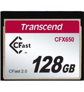 Card de memorie transcend  cfast 2.0 cfx650 de 128 gb