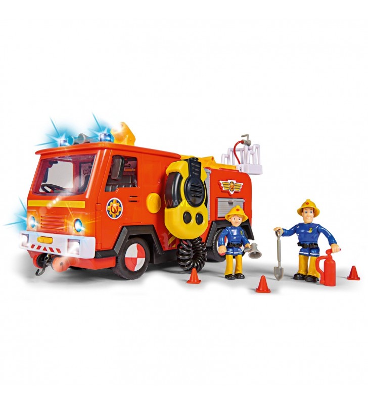 Vehicul de jucărie jupiter mega deluxe simba  fireman sam (roșu/galben, inclusiv 2 cifre)