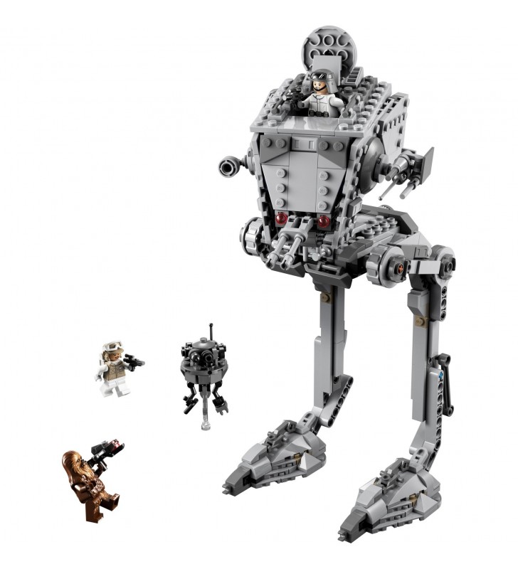 Jucărie de construcție lego  75322 star wars at-st pe hoth (conține jucării de colecție chewbacca și droid de la the empire strikes back)