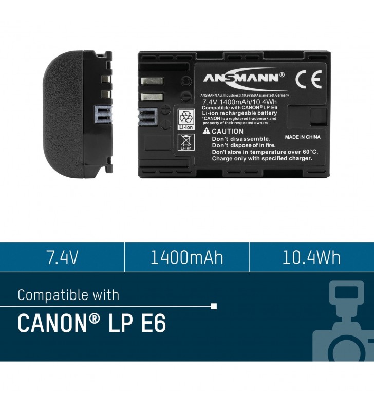 Ansmann  a-can lp-e6, baterie camera