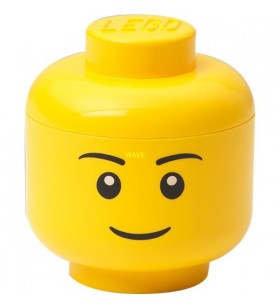 Room copenhaga  lego storage head "boy", mini, cutie de depozitare (galben)