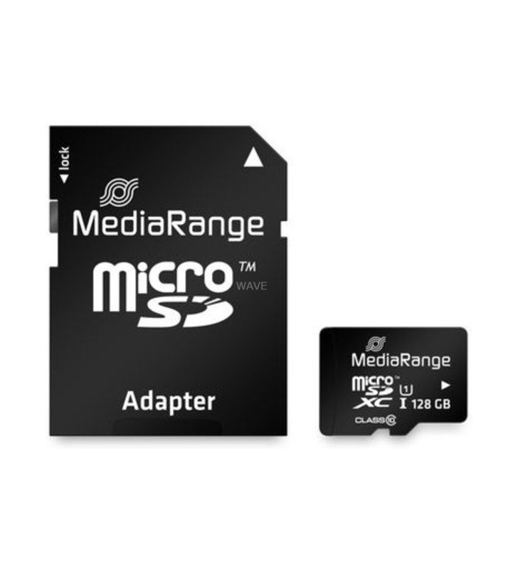 Mediarange  128gb microsdxc, card de memorie (negru, clasa 10)