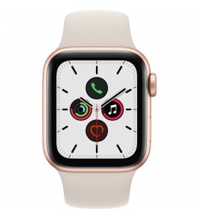 Apple  watch se, ceas inteligent (auriu/alb, 40 mm, brățară sport, carcasă din aluminiu)