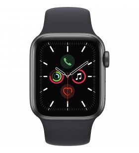 Apple  watch se, ceas inteligent (gri/negru, 40 mm, brățară sport, carcasă din aluminiu)