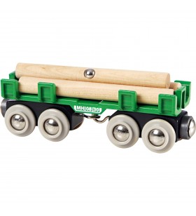 Brio  world vagon de bușteni, vehicul de jucărie (verde)