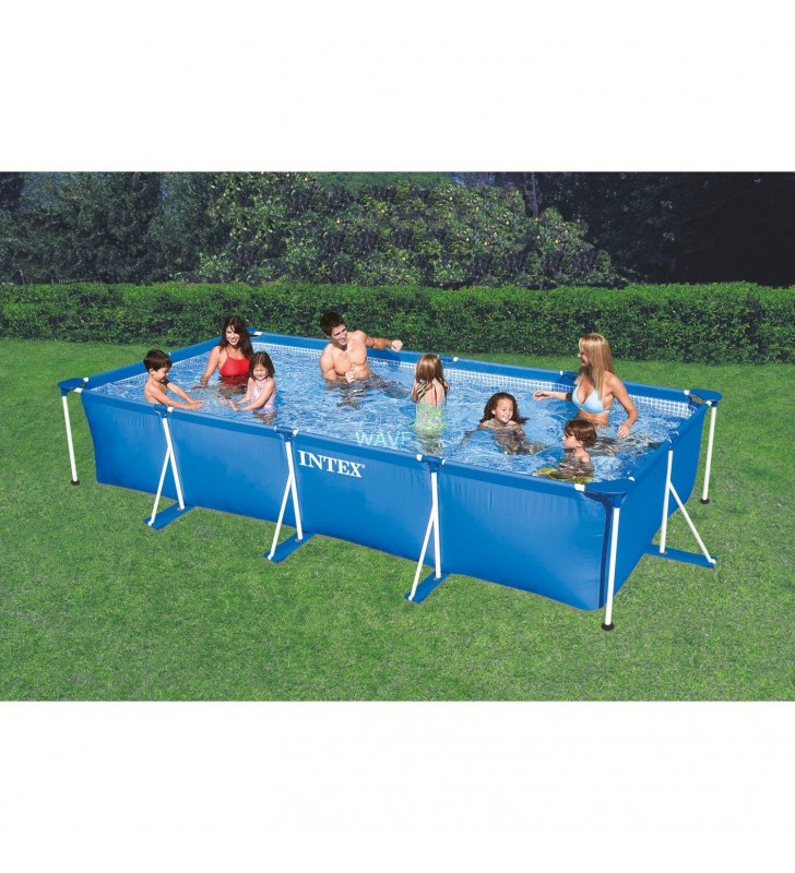Intex  frame pool family 128273np 450x220x84, piscina (fără sistem de filtrare cu cartuş)
