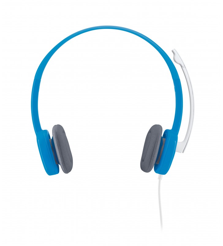 Logitech h150 stereo headset căști prin cablu bandă de fixare pe cap birou/call center albastru