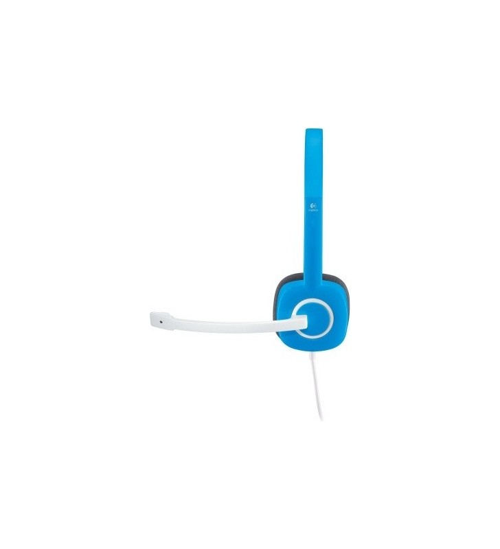 Logitech h150 stereo headset căști prin cablu bandă de fixare pe cap birou/call center albastru