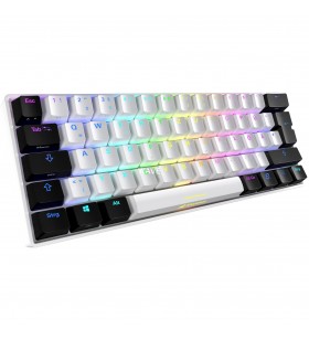 Tastatură pentru jocuri sharkoon  skiller sgk50 s4 (alb/negru, aspect de, kailh blue)