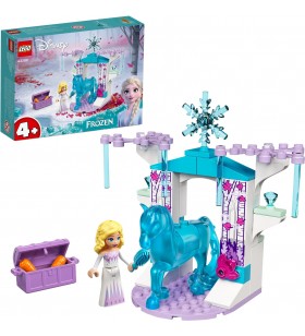 Jucărie de construcție lego  43209 prințesa disney elsa și grajdul de înghețată a lui nokk (din jucărie frozen cu mini-păpușă elsa și cal, cu vârsta peste 4 ani)