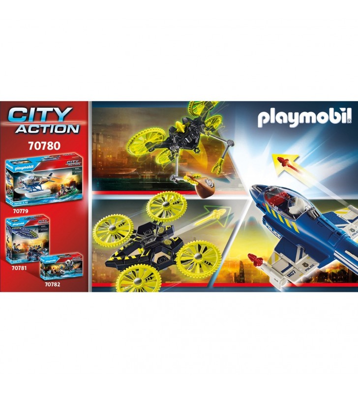 Playmobil  70780 jucărie de construcție cu dronă cu reacție de poliție
