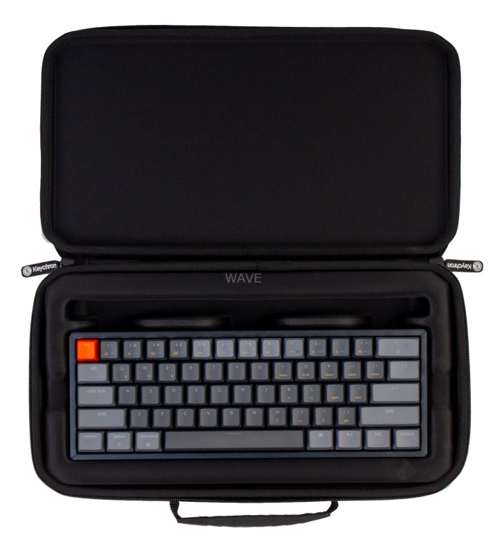 Keychron  k12 (60%) husă de transport pentru tastatură, geantă (negru, cadru din aluminiu)