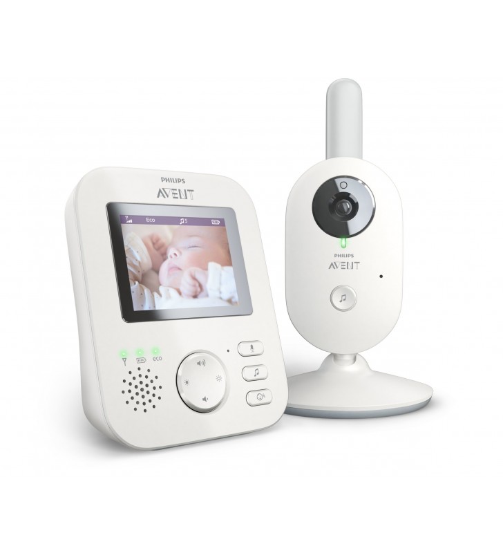 Philips avent baby monitor scd833/26 monitoare video pentru bebeluși 300 m fhss alb