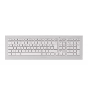 Cherry dw 8000 tastaturi rf fără fir elvețiană argint, alb