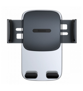 Suport auto baseus easy control pt. smartphone, fixare grila ventilatie rotunda, ofera posibilitatea reglarii unghiului de vizionare pe verticala si orizontala (360 de grade), negru "suyk000201" - 6932172602529