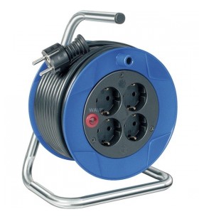Brennenstuhl  garant compact, tambur de cablu (albastru/negru, 15 metri)