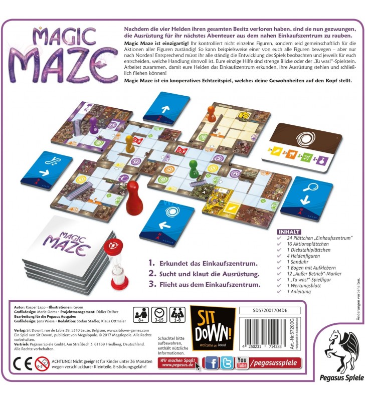 Pegasus  magic maze, joc de societate