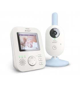 Philips avent baby monitor scd835/26 monitoare video pentru bebeluși 300 m fhss albastru, alb