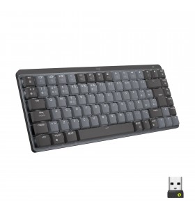Logitech mx mini mechanical tastaturi rf wireless + bluetooth qwerty us internațional grafit, gri