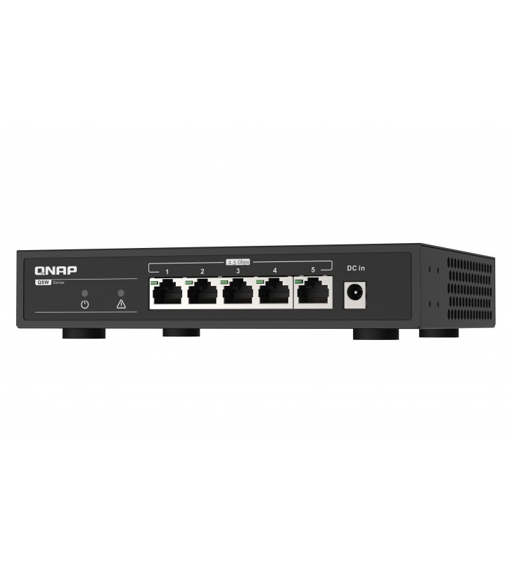 Qnap qsw-1105-5t switch-uri fara management gigabit ethernet (10/100/1000) negru