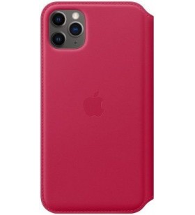 Iphone 11 pro max/leather folio - raspberry
