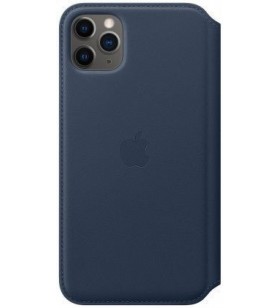 Iphone 11 pro max/leather folio - deep sea blue