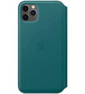 Iphone 11 pro max/leather folio - peacock