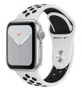 Apple watch nike 5, gps, carcasa silver aluminium 44mm, pure platinum/black nike sport band - s/m & m/l