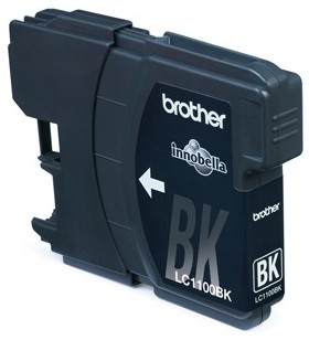 Brother lc-1100bkbp blister pack original negru 2 buc.