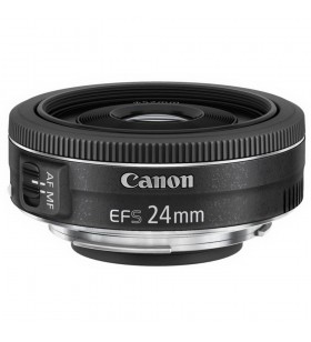 Canon ef-s 24mm f/2.8 stm obiectiv unghi larg negru