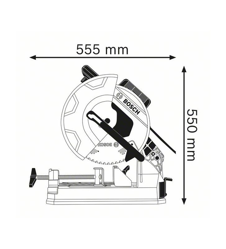 Bosch 0 601 b28 000 fierăstrău circular portabil 30,5 cm 1500 rpm 2000 w
