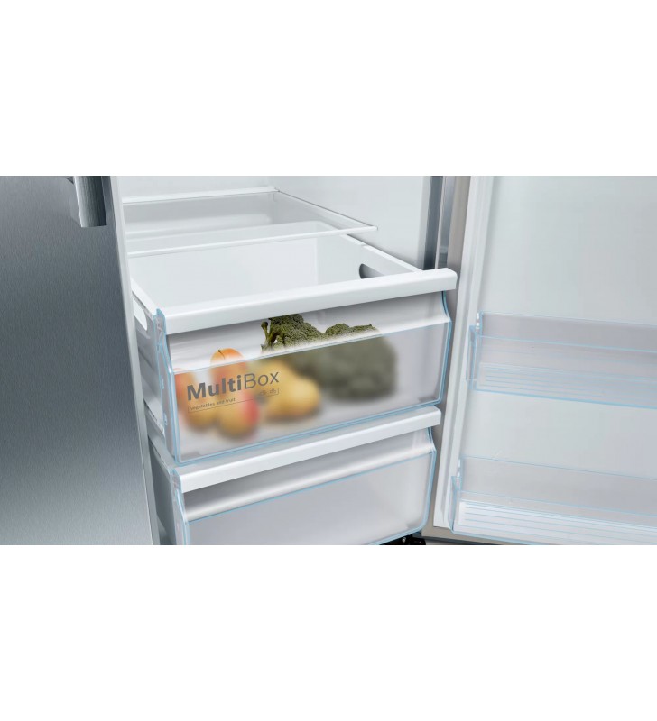 Bosch serie 6 kad93vifp frigidere cu unități alipite (side by side) de sine stătător 562 l f din oţel inoxidabil
