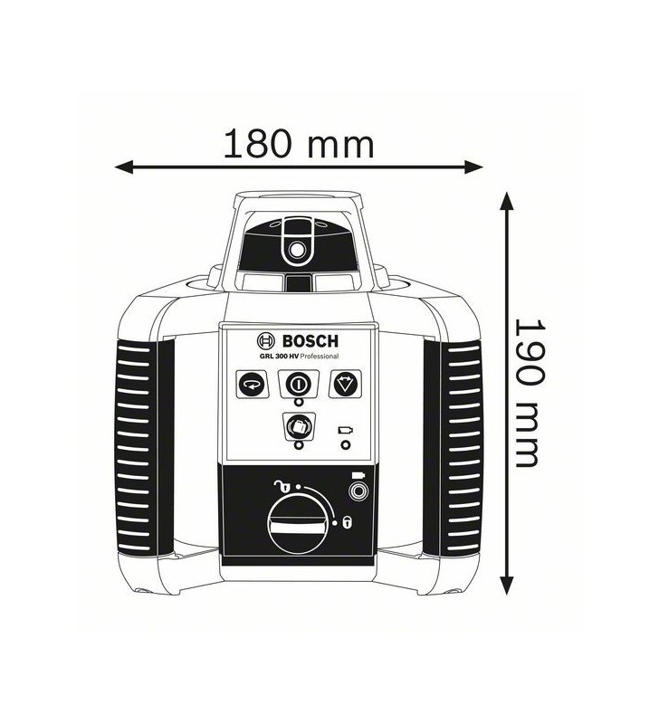 Bosch 0 601 061 501 nivele cu laser nivelă rotativă 300 m 635 nm ( 1 mw)