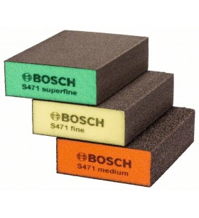 Bosch 2 608 621 253 consumabile șlefuire manuală burete de sablat granulație medie/fină 3 buc.