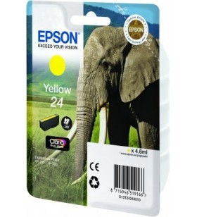 Epson elephant singlepack yellow 24 claria photo hd ink
