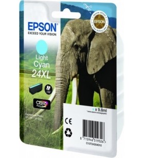Epson elephant singlepack light cyan 24xl claria photo hd ink