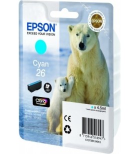Epson polar bear singlepack cyan 26 claria premium ink