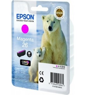 Epson polar bear singlepack magenta 26 claria premium ink