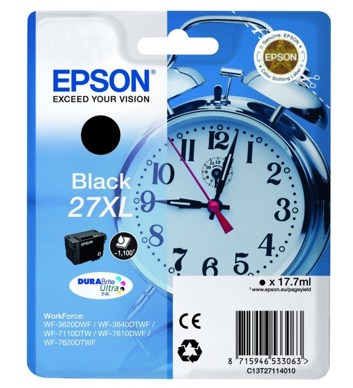 Epson alarm clock 27xl durabrite ultra original negru 1 buc.