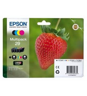 Epson strawberry 29 cmyk original negru, cyan, magenta, galben pachet multiplu 1 buc.