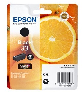 Epson oranges c13t33314010 cartușe cu cerneală original negru 1 buc.