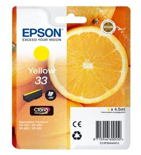 Epson oranges c13t33444010 cartușe cu cerneală original galben 1 buc.