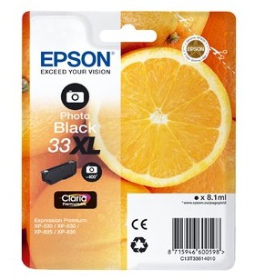 Epson oranges c13t33614010 cartușe cu cerneală original negru foto 1 buc.